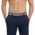 Perry Ellis Portfolio Men's Blue Stretch Woven Belt Belt