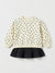 Zara Baby Girl's Cream & Navy Polka Dots Sweatshirt | Zara In Lebanon