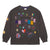 Zara Girl's Dark Grey All Over Printed Crewneck Blouse | Zara In Lebanon