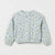 Zara Baby Girl's Light Grey Floral Smocked Hem Sweatshirt | Zara In Lebanon