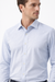 Calvin Klein Men's Blue Multi Refined Cotton Stretch Dress Shirt | Calvin Klein In Lebanon