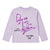 Zara Girl's Light Purple Metallic Foil Graphic Blouse | Zara In Lebanon