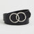 INC International Concepts Women's Black Double Circle Belt