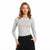 Sinsay Women's Light Gray Crew-Neck Bodysuit