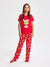 Sinsay Girl's Red Festive Grinch Graphic Pajama Set