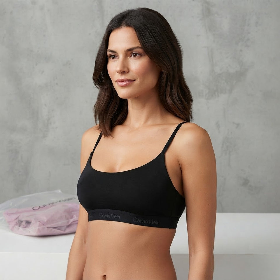 Calvin Klein Women's Black Invisibles Lightly Lined Bra