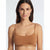 Calvin Klein Women's Brown Cotton Scoop Neck Bra