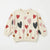 Zara Baby Girl's Off White All Over Heart Pattern Pullover Sweatshirt | Zara In Lebanon