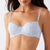 B.tempt'd Women's Light Blue Lace Balconette Bra