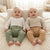 Sinsay Baby Boy's Sage Green & Tan Front Buttons Pack Of 2 Sweatpants