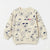 Zara Girl's Cream & Navy All Over Floral Print Sweatshirt | Zara In Lebanon