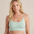 State Of Day Women's Aqua Padded Sport Bra