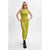 Sinsay Women's Bright Yellow-Green Sleeveless Midi Dress