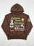 Zara Baby Girl's Brown All Over Printed Pullover Hoodies | Zara In Lebanon