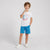 Sinsay Boy's White & Blue Graphic Print Casual Set