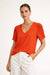 Mango Women's Red Short-Sleeve T-Shirt| Mango in Lebanon