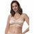 Dorina Women's Nude Floral Lace Wide Straps Bra