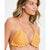 Salt + Cove Women's Orange Crochet Halter Triangle Bikini Top