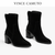 Vince Camuto Women's Black Water-Repellent Suede Mid-Shaft premium Boots | Vince Camuto In Lebanon