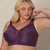 Playtex Women's Dark Purple Floral Full-Coverage Support Bra