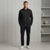 Boss Men's Black Mock Neck Track Jacket