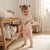 Sinsay Baby Girl's Light Beige Printed Short-Sleeves Pajama Set
