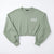 Fmoda Women's Light Green Cropped Sweatshirt | Fmoda in Lebanon