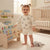 Sinsay Baby Girl's White Floral Sweatshirt & Matching Shorts Set