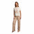 Sinsay Women's Beige All Over Printed Short-Sleeves Pajama Set