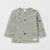 Zara Boy's Beige/Green Striped With "All Kids Are Artist" Long Sleeve Blouse | Zara In Lebanon