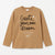 Zara Girl's Tan "Create Your Own Dream" Long Sleeve Blouse | Zara In Lebanon