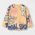Zara Boy's Peach Graffiti-Print Long Sleeve Blouse | Zara In Lebanon