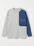 Zara Boy's Grey/Blue Color-Block "New Fresh Adventure" Long Sleeve Blouse | Zara In Lebanon