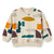 Zara Baby Boy's Beige "Jump The Wave" All Over Print Sweatshirt | Zara In Lebanon
