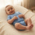 Sinsay Boy's Blue Ribbed Short-Sleeves Bodysuit