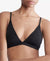 Calvin Klein Women's Black Solid Cotton Logo Band Bra