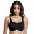 Dominique Women's Black Solid Full-Coverage Bra