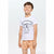 Sinsay Boy's Orange & White Dinosaur Graphic Short Pajama Set