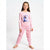 Sinsay Girl's Pink All Over Printed Long-Sleeves Pajama Set