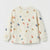 Zara Baby Girl's Off White All Over Dot Pattern Long Sleeve Blouse | Zara In Lebanon