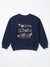 Zara Girl's Navy "Mes Fleurs Rose" Print Sweatshirt | Zara In Lebanon