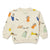 Zara Baby Boy's Beige "Art Bag" All Over Print Sweatshirt | Zara In Lebanon