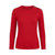 Zara Women's Red Ribbed Texture Long Sleeve Blouse | Zara In Lebanon