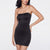 Miraclesuit Women's Black Firm Control Convertible Strapless Slip Dress