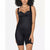 Leonisa Women's Black Undetectable Step-in Mid-Thigh Shapewear