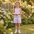 Sinsay Girl's Light Purple & White Striped Short Set