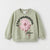 Zara Girl's Sage Green "Like A Wild Flower" Graphic Sweatshirt | Zara In Lebanon