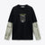 Zara Boy's Black "The Future Starts Now" Print Long Sleeve Blouse | Zara In Lebanon