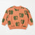 Zara Boy's Coral All-Over Apple Graphic Print Sweatshirt | Zara In Lebanon