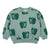 Zara Boy's Turquoise All-Over Apple Graphic Print Sweatshirt | Zara In Lebanon